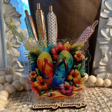 Load image into Gallery viewer, Flip Flops - ACRYLIC PEN/PENCIL/MAKE UP BRUSHES HOLDER

