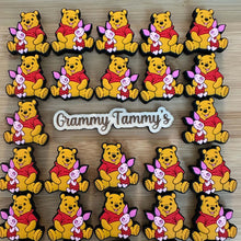 Load image into Gallery viewer, Pooh &amp; Piggie - Silicone Focal Bead
