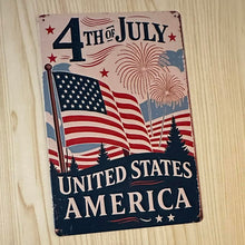 Load image into Gallery viewer, Creative Tin Sign 8X12 - 4th of July
