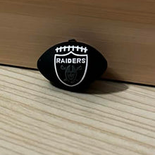 Load image into Gallery viewer, 3D Raiders Football Silicone Focal Bead
