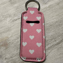 Load image into Gallery viewer, Sublimation Printed Chapstick Holder Keychain - Never Lose Your Chapstick Again
