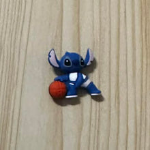 Load image into Gallery viewer, SMan Basketball Blue Silicone Focal Bead
