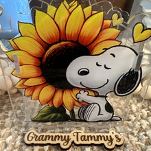 Load image into Gallery viewer, Snoop Sunflower - Acrylic Pen/Pencil/Brush Holder
