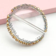Load image into Gallery viewer, Flatback Holder Bead - 34mm Blingbling Clear Base - Blingbling Gray
