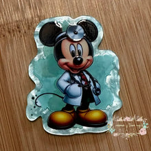 Load image into Gallery viewer, ACRYLIC FLATBACK - Mouse Doctor Glitter Flatback

