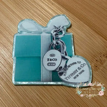 Load image into Gallery viewer, ACRYLIC FLATBACK - Tif - Gift with Charm - Silver Glitter Flatback Glitter Flatback
