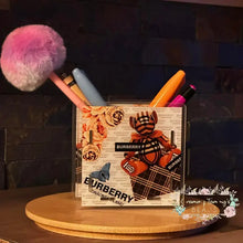 Load image into Gallery viewer, Acrylic Pen/Pencil/Brush Holder - Ready to Ship - Burberry Acrylic Pen/Pencil/Brush Holder

