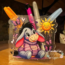 Load image into Gallery viewer, Acrylic Pen/Pencil/Brush Holder - Ready to Ship - Happy Donkey Acrylic Pen/Pencil/Brush Holder
