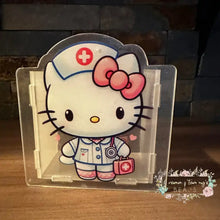 Load image into Gallery viewer, Acrylic Pen/Pencil/Brush Holder - Kitty Nurse Pen holder
