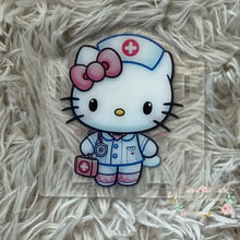 Load image into Gallery viewer, Acrylic Pen/Pencil/Brush Holder - Kitty Nurse Pen holder
