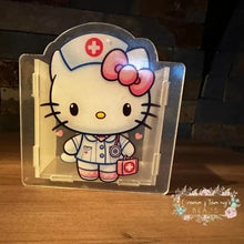 Load image into Gallery viewer, Acrylic Pen/Pencil/Brush Holder - Kitty Nurse Pen holder
