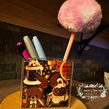 Load image into Gallery viewer, PREORDER Acrylic Pen/Pencil/Brush Holder - LOVE BEAR &amp; BUTTERFLY PREORDER
