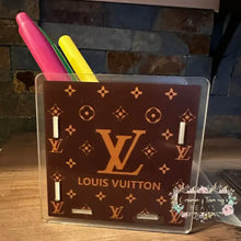Load image into Gallery viewer, Acrylic Pen/Pencil/Brush Holder - Love Brown Pen holder
