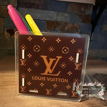 Load image into Gallery viewer, Acrylic Pen/Pencil/Brush Holder - Love Brown Pen holder
