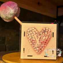 Load image into Gallery viewer, Acrylic Pen/Pencil/Brush Holder - Love Pink Heart - Ready to Ship Acrylic Pen holder

