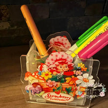 Load image into Gallery viewer, Acrylic Pen/Pencil/Brush Holder - Strawberry Shortcake Pen holder
