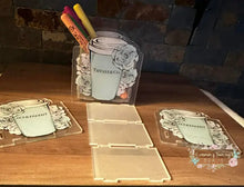 Load image into Gallery viewer, Acrylic Pen/Pencil/Brush Holder - Tiffany Pen holder
