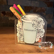 Load image into Gallery viewer, Acrylic Pen/Pencil/Brush Holder - Tiffany Pen holder
