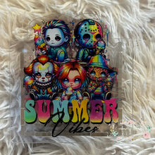 Load image into Gallery viewer, ACRYLIC PEN/PENCIL/MAKE UP BRUSHES HOLDER - Summer Vibes Acrylic Pen/Pencil/Brush Holder
