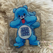 Load image into Gallery viewer, ACRYLIC PEN/PENCIL/MAKE UP BRUSHES HOLDER - Swearbear #4 - Blue Acrylic Pen/Pencil/Brush Holder
