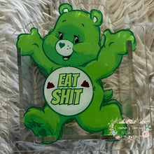 Load image into Gallery viewer, ACRYLIC PEN/PENCIL/MAKE UP BRUSHES HOLDER - Swearbear #6 - Green Acrylic Pen/Pencil/Brush Holder
