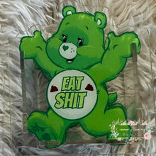 Load image into Gallery viewer, ACRYLIC PEN/PENCIL/MAKE UP BRUSHES HOLDER - Swearbear #6 - Green Acrylic Pen/Pencil/Brush Holder
