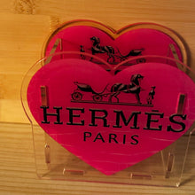 Load image into Gallery viewer, Herm Pink Heart - Acrylic Pen/Pencil/Bush Holder
