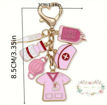 Load image into Gallery viewer, Alloy Enamel Medical Tool Nurse Pendant Keyring Key Chain Keychain
