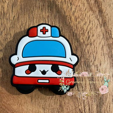 Ambulance - Silicone Focal Bead