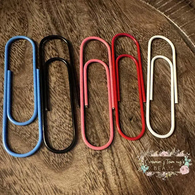 Assorted Color Jumbo Size 100mm Custom Paperclips 5 Count Jumbo Paper Clips