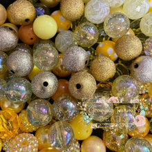 Load image into Gallery viewer, Bubblegum Beads - 5 Assorted Yellow Beads Bubblegum
