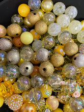 Load image into Gallery viewer, Bubblegum Beads - 5 Assorted Yellow Beads Bubblegum
