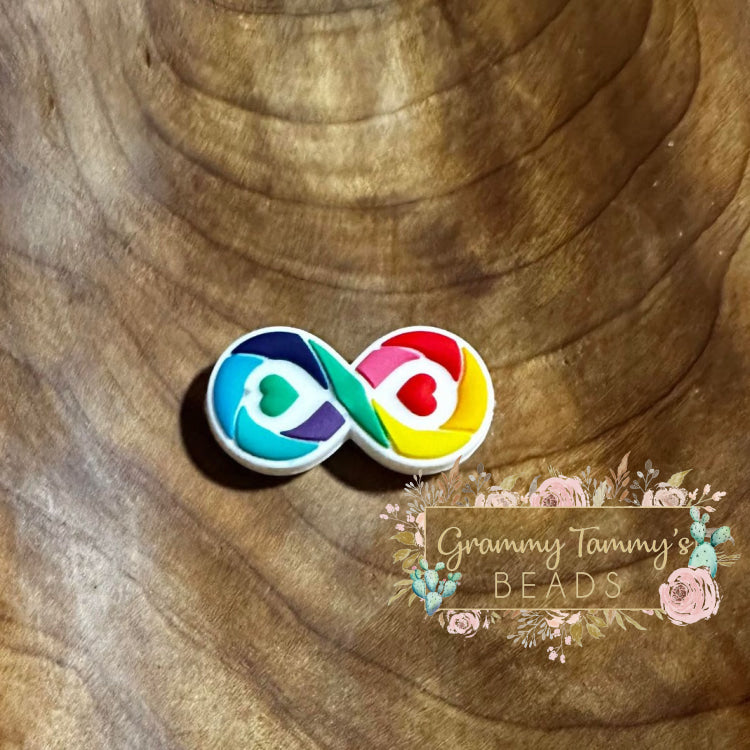 Autism Infinity Silicone Focal Bead