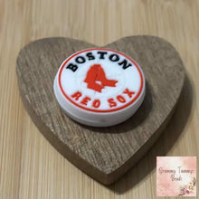 Load image into Gallery viewer, B Baseball Silicone Focal Beads Silicone
