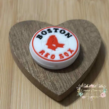 Load image into Gallery viewer, B Baseball Silicone Focal Beads Silicone
