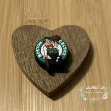 Load image into Gallery viewer, B Basketball #1 Silicone Focal Bead - One Count Silicone Focal Bead
