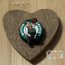 Load image into Gallery viewer, B Basketball #1 Silicone Focal Bead - One Count Silicone Focal Bead
