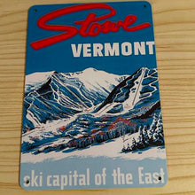 Load image into Gallery viewer, Creative Tin Sign - Small - Stowe Vermont
