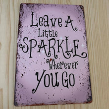 Load image into Gallery viewer, Creative Tin Sign 8X12 - Pink Sparkle
