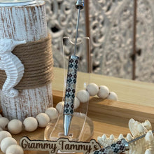 Load image into Gallery viewer, LoVe Beadable Pen - Argile Black &amp; Tan
