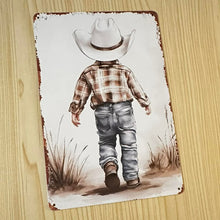 Load image into Gallery viewer, Creative Tin Sign 8X12 - Cowboy Cooper
