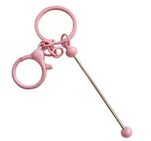Load image into Gallery viewer, Beadable Keychain Bars with Chain -  Many Colors Available
