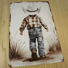 Load image into Gallery viewer, Creative Tin Sign 8X12 - Cowboy Cooper
