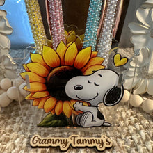 Load image into Gallery viewer, Snoop Sunflower - Acrylic Pen/Pencil/Brush Holder
