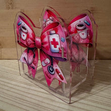 Load image into Gallery viewer, Acrylic Pen/Pencil/Brush Holder - Nurse Ribbon
