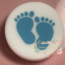 Load image into Gallery viewer, Baby Boy Feet Silicone Focal Beads
