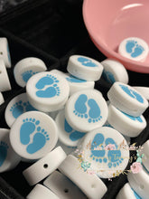 Load image into Gallery viewer, Baby Boy Feet Silicone Focal Beads
