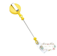 Load image into Gallery viewer, Badge Reels Retractable Holder With Belt Clip &amp; Bead Bar Beadable
