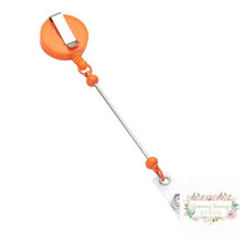 Load image into Gallery viewer, Badge Reels Retractable Holder With Belt Clip &amp; Bead Bar Beadable
