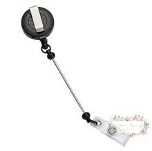 Load image into Gallery viewer, Badge Reels Retractable Holder With Belt Clip &amp; Bead Bar Beadable
